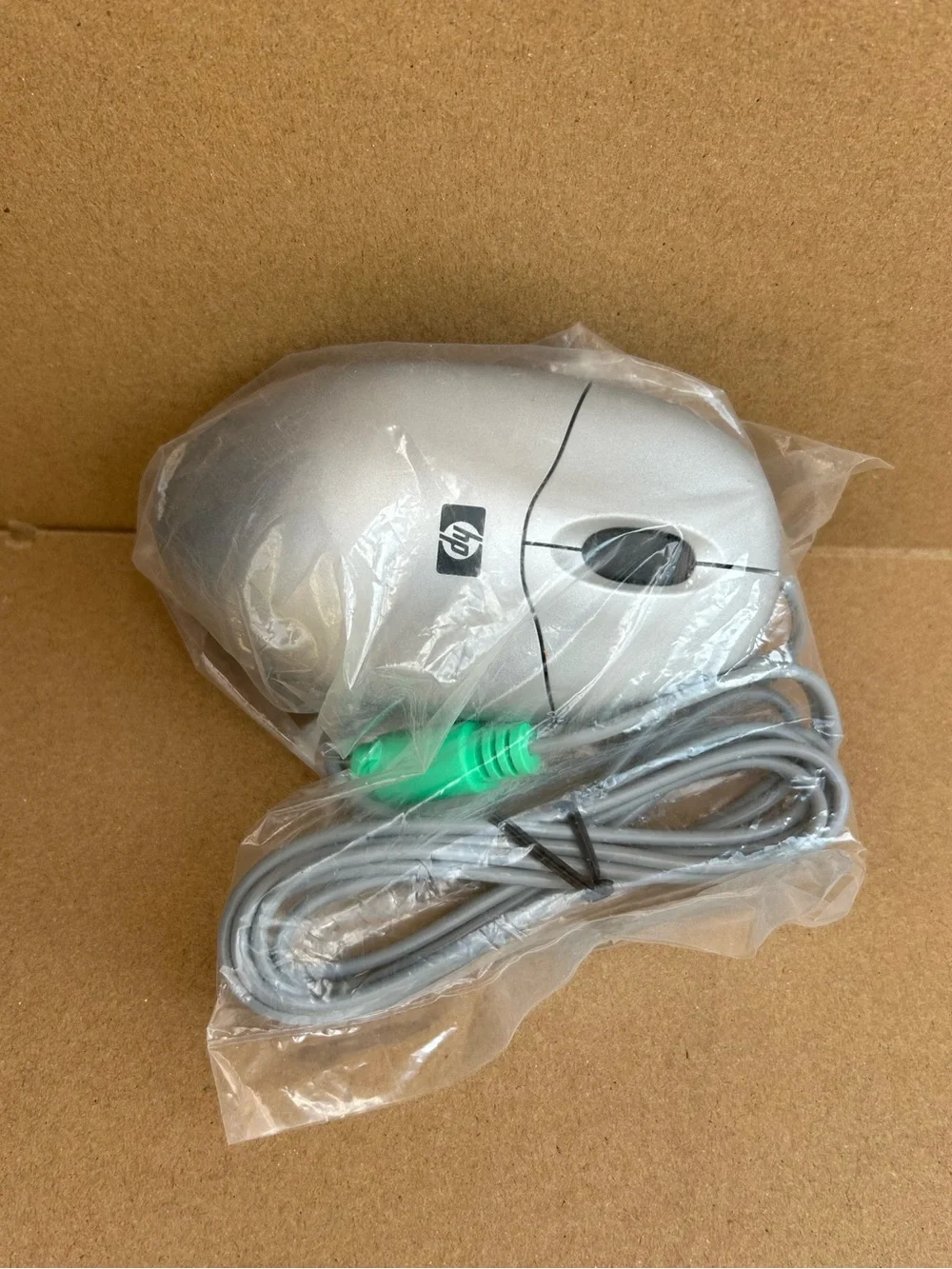 HP Wired PS2 Mouse NEW SEALED SILVER 5185-2467 Vintage Optical Computer